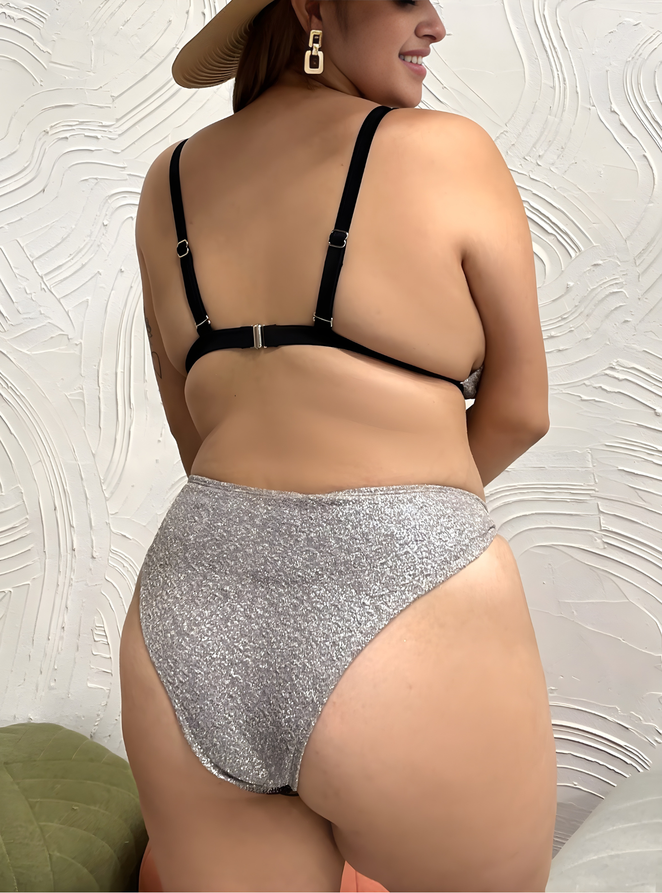 Willow Plus Size Bikini - Grey