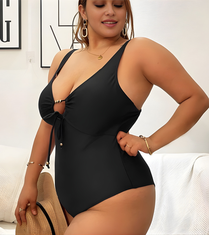 Eden Plus Size One Piece - Black
