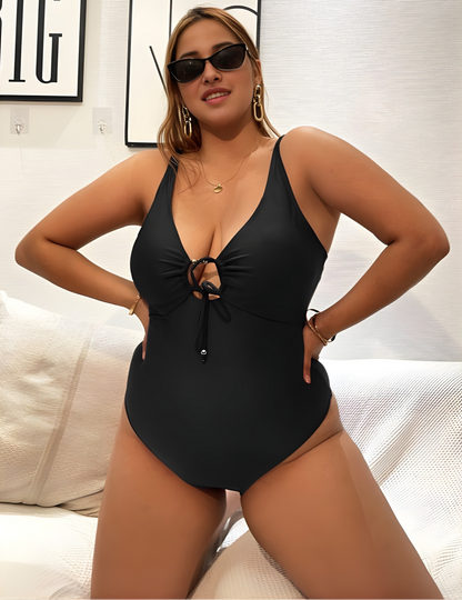 Eden Plus Size One Piece - Black