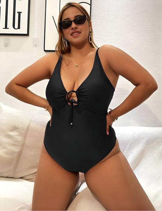 Eden Plus Size One Piece - Black